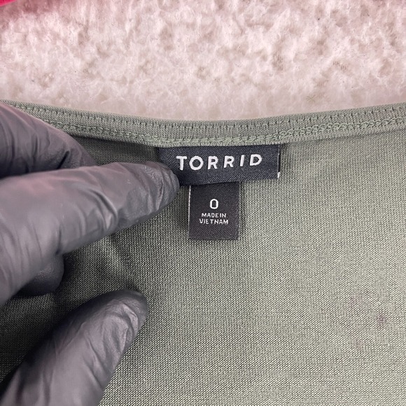 Torrid Green Front Knot Stretch Tank Top Womens Sleeveless Pullover Size Large‎ - Picture 7 of 10